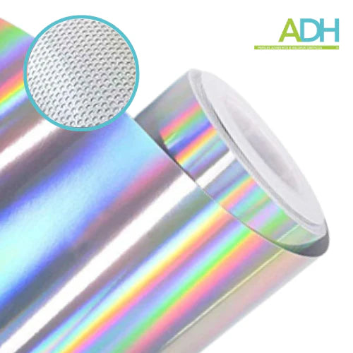 VINILO HOLOGRÁFICO OVERALL PLATA BUBBLE FREE ADH