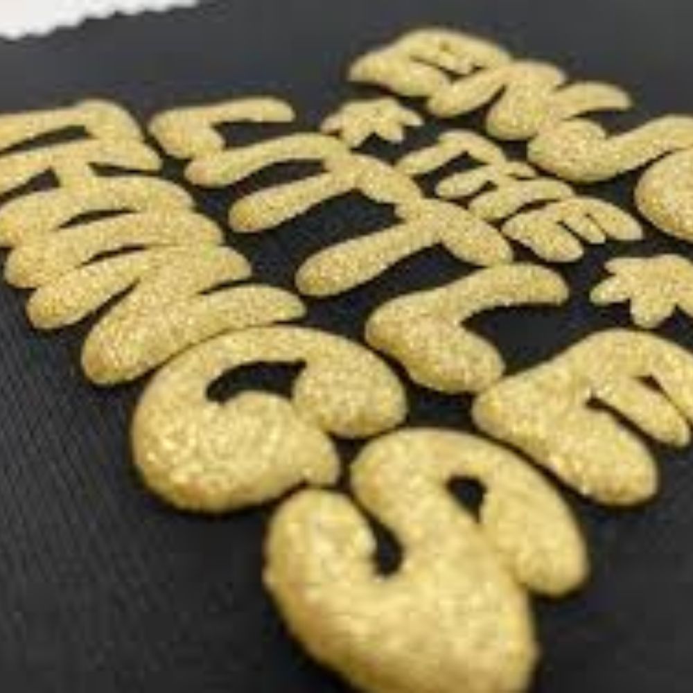 VINILO 3D PUFF GLITTER GOLD
