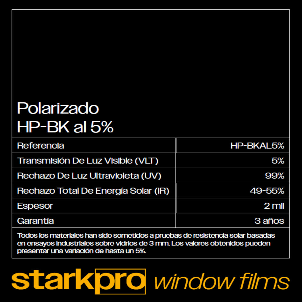 POLARIZADO STARKPRO HP-BK DE 1.52MS