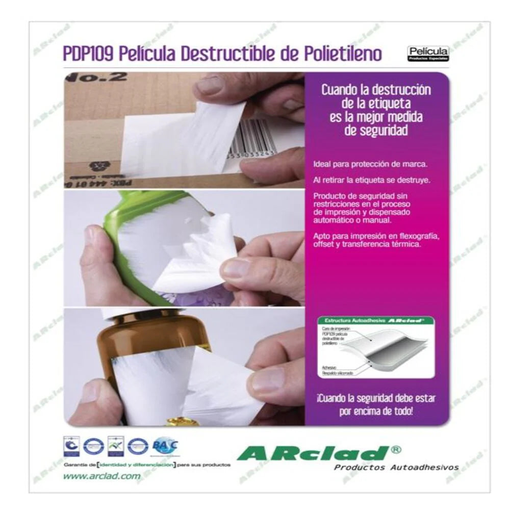 POLIETILENO DESTRUCTIBLE ARCLAD PDP109-D2-K135S