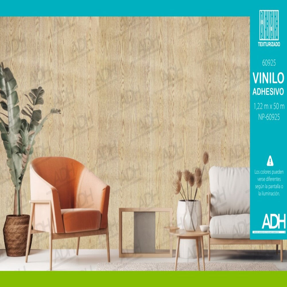 VINILO FONDO MADERA BEIGE Y MIEL NP-60925 DE 1.22 MTS