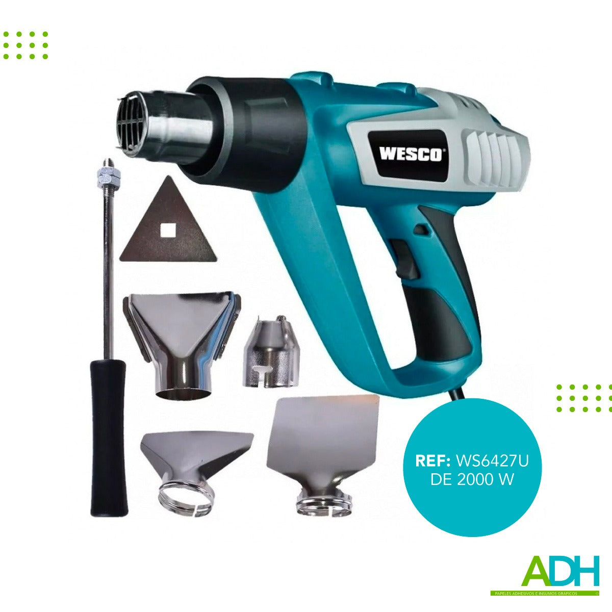 PISTOLA DE CALOR INSTALACION WESCO