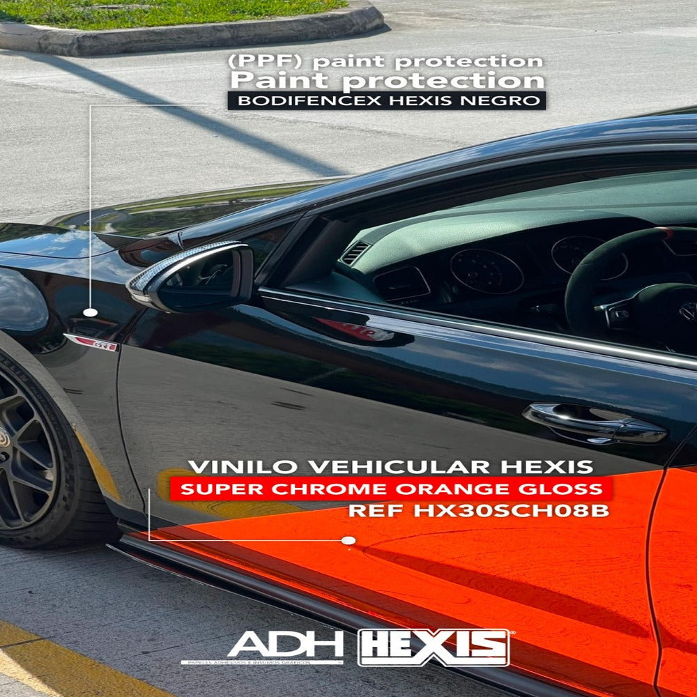 PAINT PROTECTION FILM (PPF) HEXIS BODYFENCE X BLACK 1.52 DE ANCHO DE 1.52MT