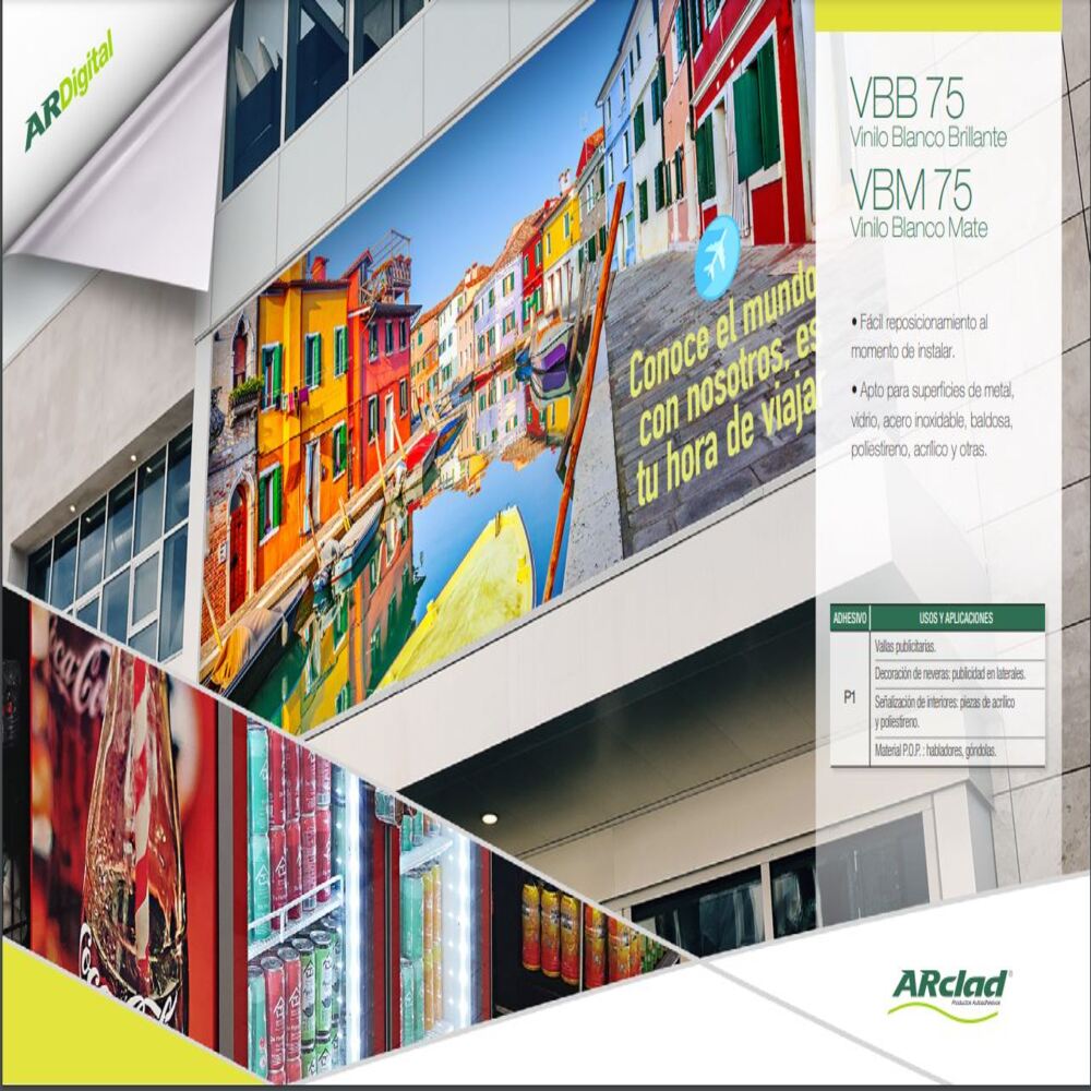 Vinilo de impresión Arclad P1 3 años de garantia