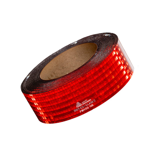 REFLECTIVO AVERY DENNISON CONSPICUITY DE 5 CM X 45.7  MT  V-5820-10 11/7 CLMB ROJO Y BLANCO ROJO