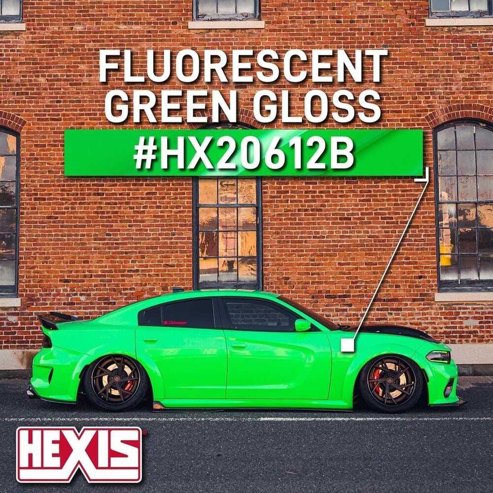 WRAP FLUORESCENT GREEN GLOSS HEXIS HX20612B