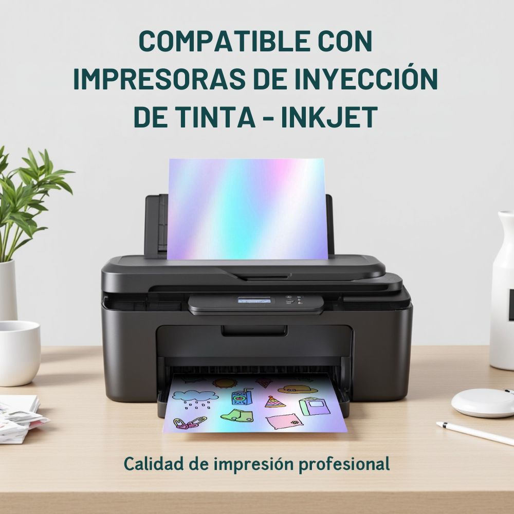 HOLOGRAFICO PET PAQUETE X 20HOJAS TAMAÑO CARTA