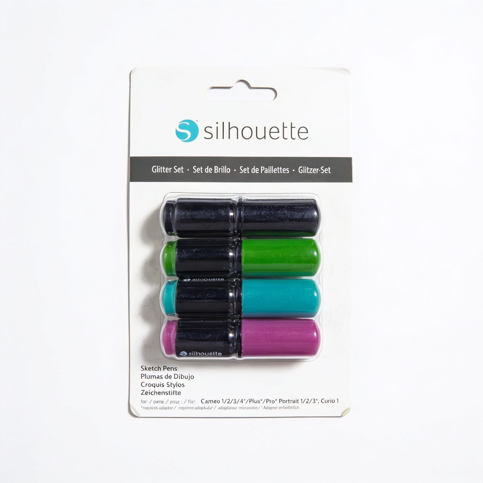 KIT DE MARCADORES GLITTER SILHOUETTE X 4 UNIDADES