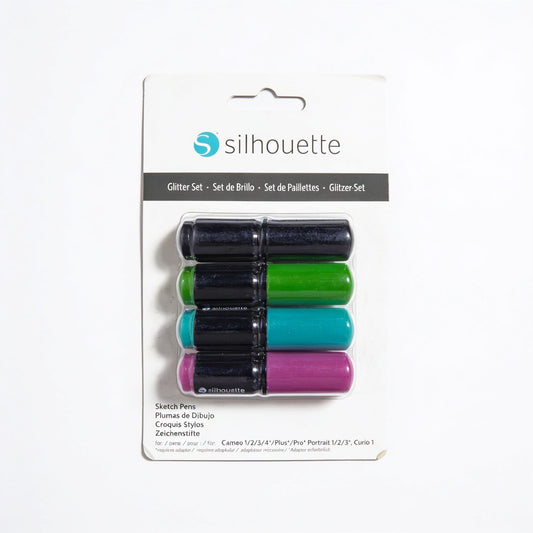 KIT DE MARCADORES GLITTER X4 SILHOUETTE