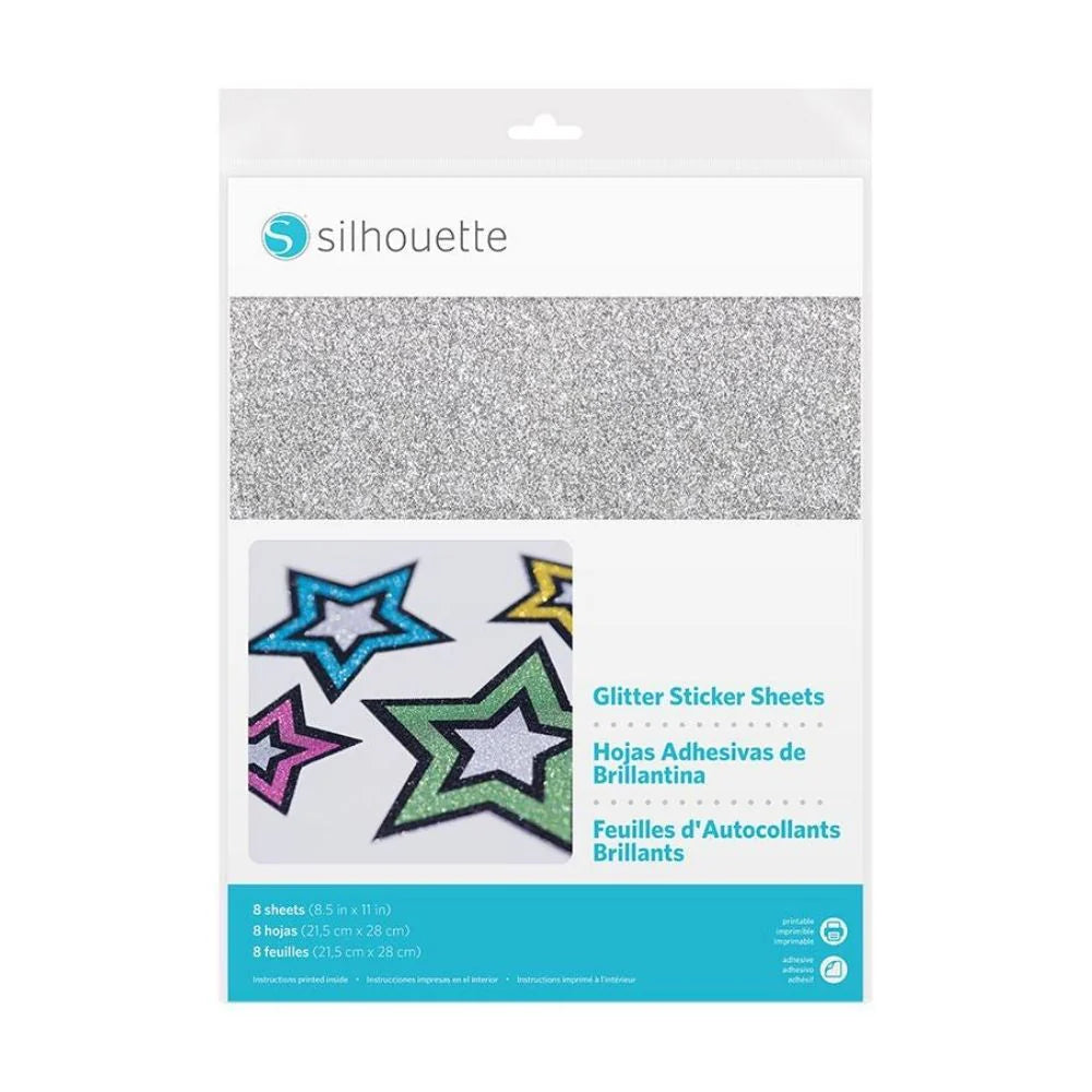 PAPEL GLITTER PARA IMPRESIÓN SILHOUETTE