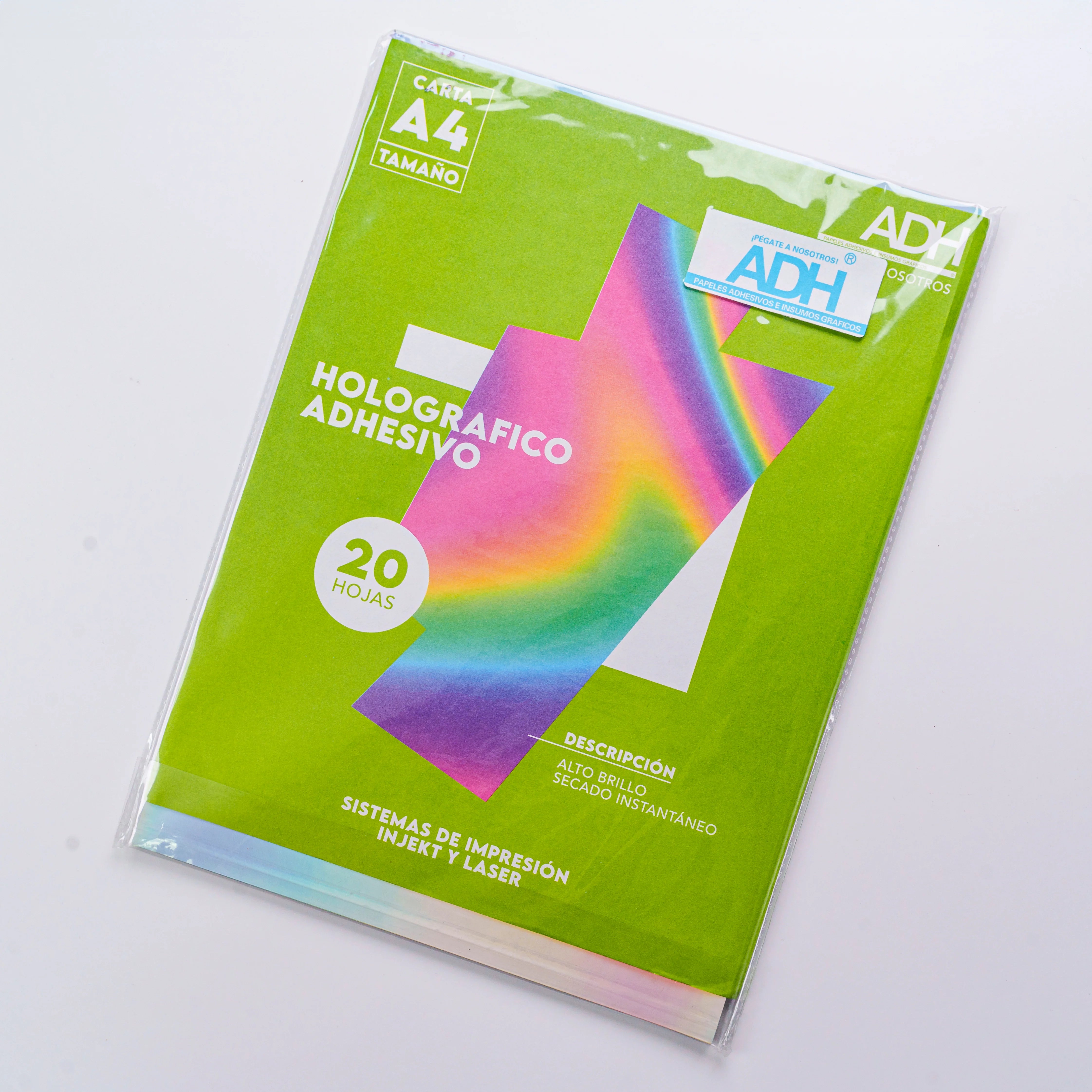 PET HOLOGRÁFICO TAMAÑO CARTA ADH