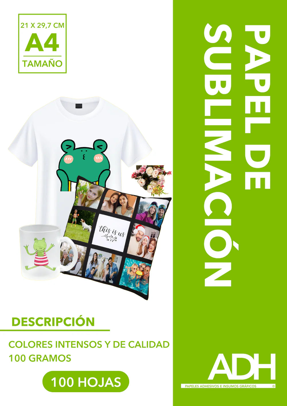 PAPEL DE SUBLIMACIÓN A4 ADH