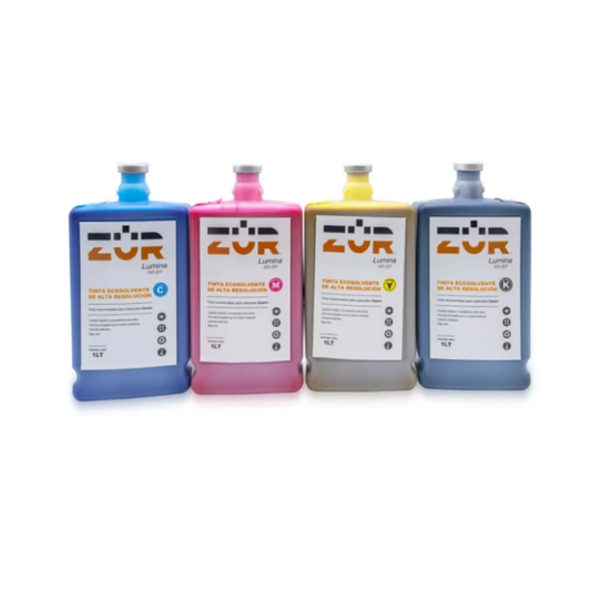 TINTA ECOSOLVENTE ZUR - LUMINA X 1 LITRO