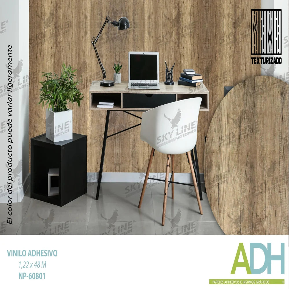 VINILO DECORATIVO MADERA NOVO NP-60801