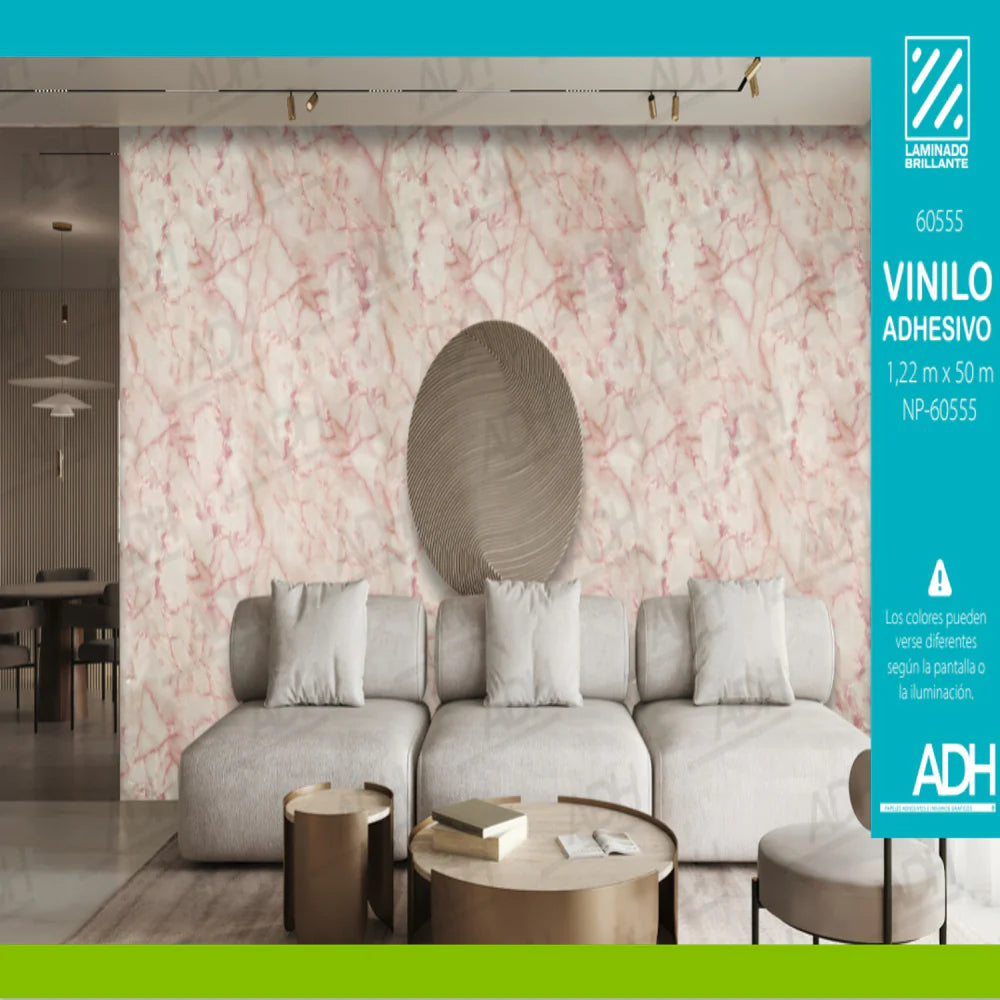 VINILO DECORATIVO MÁRMOL BEIGE BETA GRUESA VINTAGE NOVO NP-60555