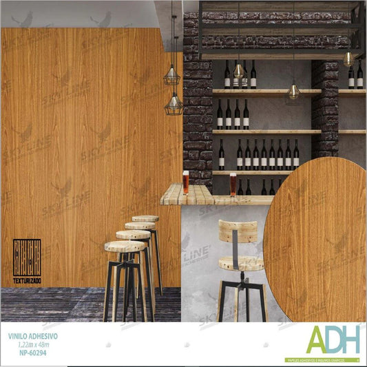 VINILO DECORATIVO TEXTURIZADO TIPO LADRILLO, MADERA Y MÁRMOL NOVO NP-60294 / NP-60593