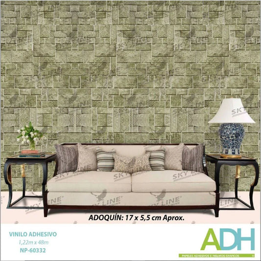 VINILO DECORATIVO TEXTURIZADO TIPO LADRILLO, MADERA Y MÁRMOL NOVO NP-60332