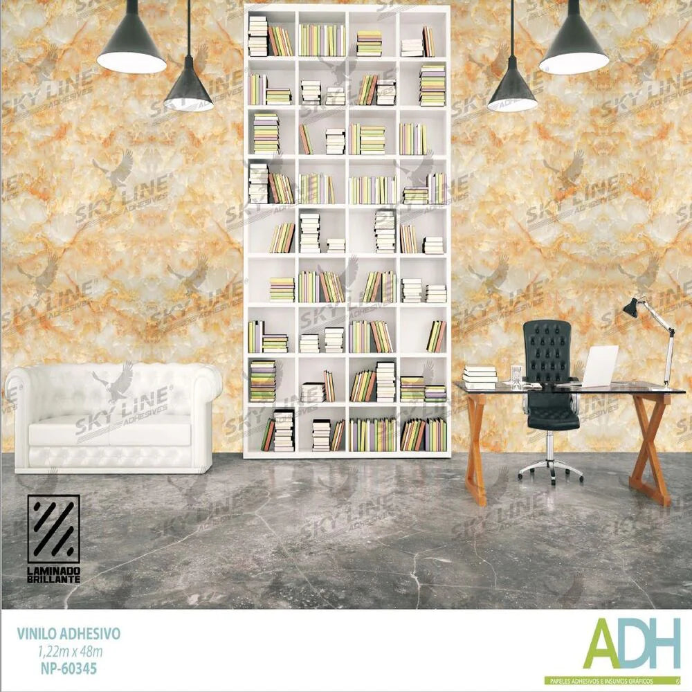 VINILO DECORATIVO TEXTURIZADO TIPO LADRILLO, MADERA Y MÁRMOL NOVO NP-60346