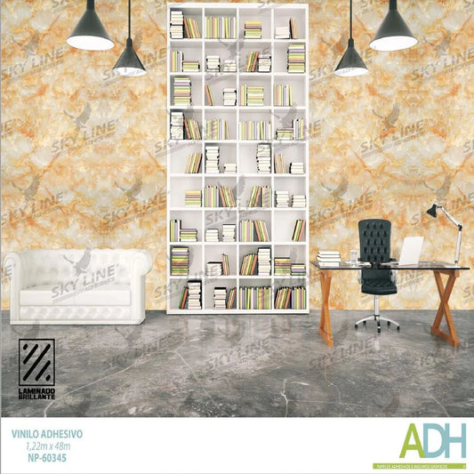 VINILO DECORATIVO TEXTURIZADO TIPO LADRILLO, MADERA Y MÁRMOL NOVO NP-60346
