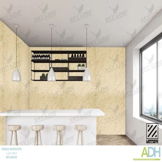 VINILO DECORATIVO TEXTURIZADO TIPO LADRILLO, MADERA Y MÁRMOL NOVO NP-60559