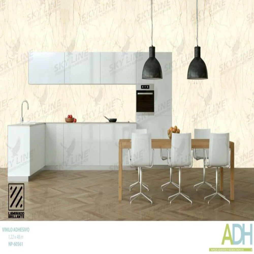 VINILO DECORATIVO TEXTURIZADO TIPO LADRILLO, MADERA Y MÁRMOL NOVO NP-60561