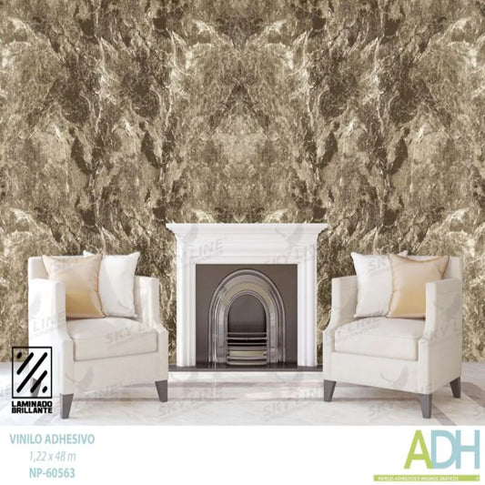 VINILO DECORATIVO TEXTURIZADO TIPO LADRILLO, MADERA Y MÁRMOL NOVO NP-60563