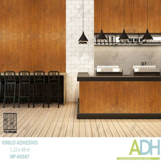 VINILO DECORATIVO TEXTURIZADO TIPO LADRILLO, MADERA Y MÁRMOL NOVO NP-60587