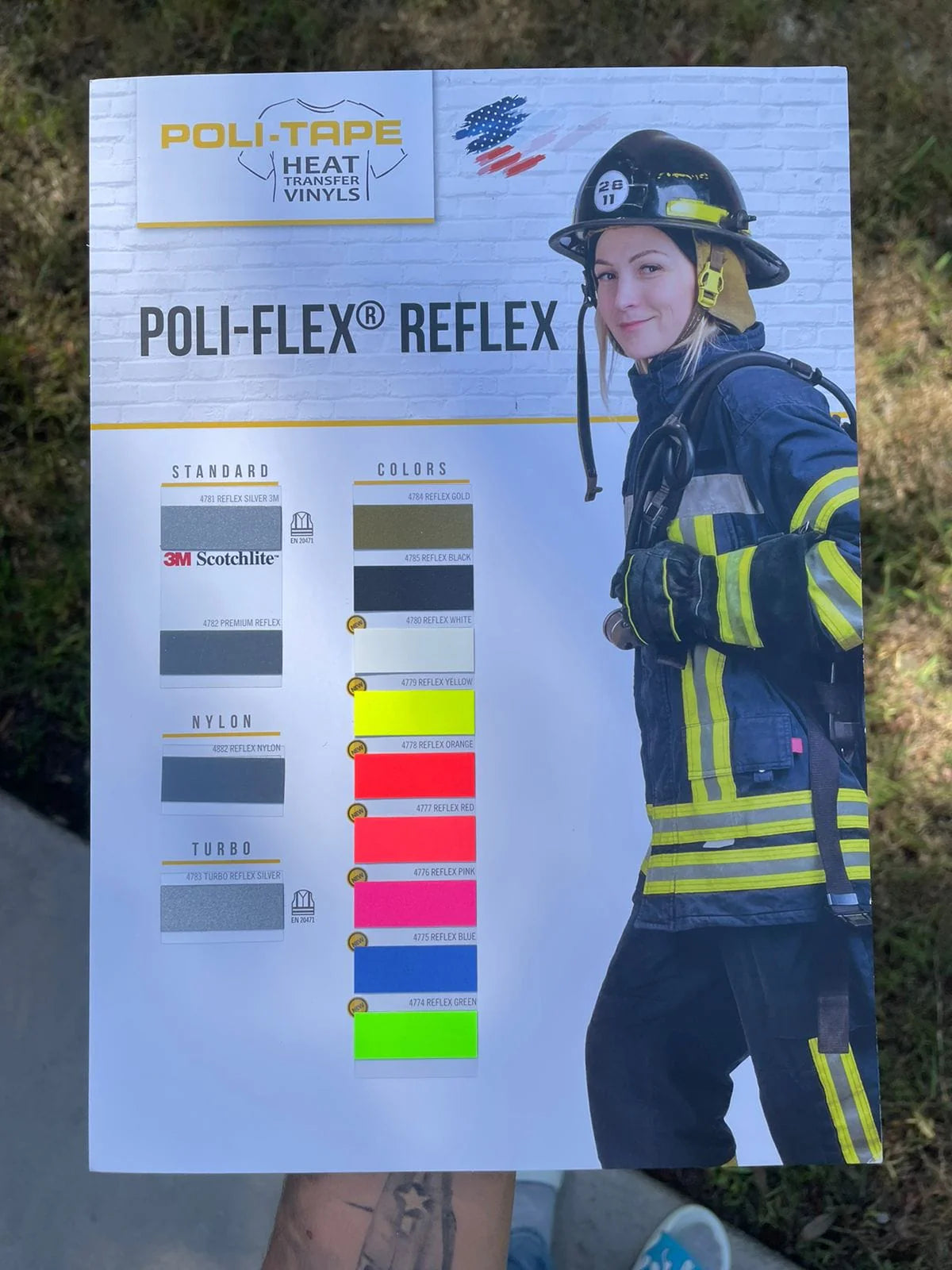 VINILO TEXTIL REFLECTIVO POLITAPE POLI-FLEX REFLEX