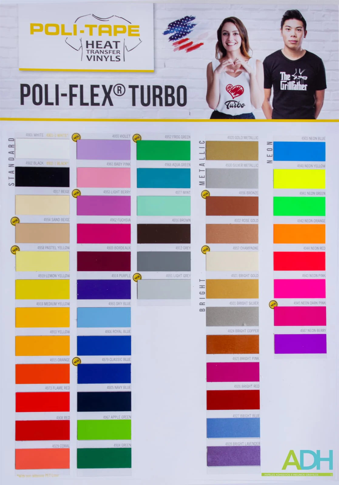 VINILO TEXTIL POLITAPE POLI-FLEX TURBO