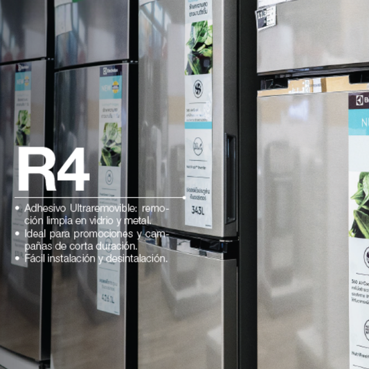 Vinilo Blanco ARclad Ultraremovible R4 de 1.52MT (Similar estático)