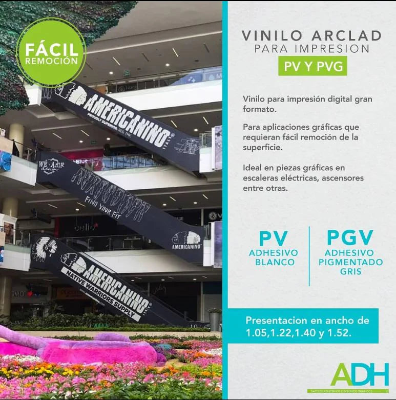 VINILO BLANCO PVG GRIS ARCLAD VBB75-PVG-K135S