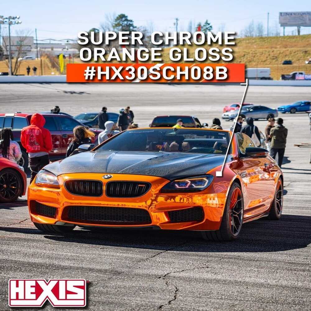 WRAP CHROME ORANGE GLOSS HEXIS HX30SCH08B