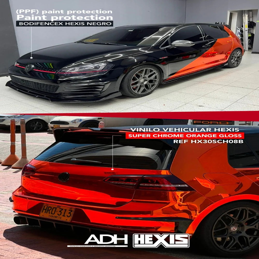 WRAP CHROME ORANGE GLOSS HEXIS HX30SCH08B