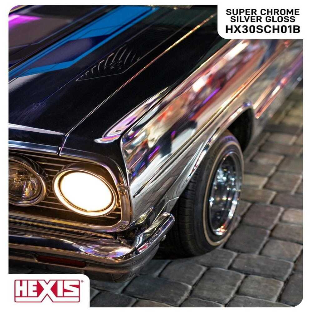 WRAP CHROMO SILVER GLOSS HEXIS HX30SCH01B