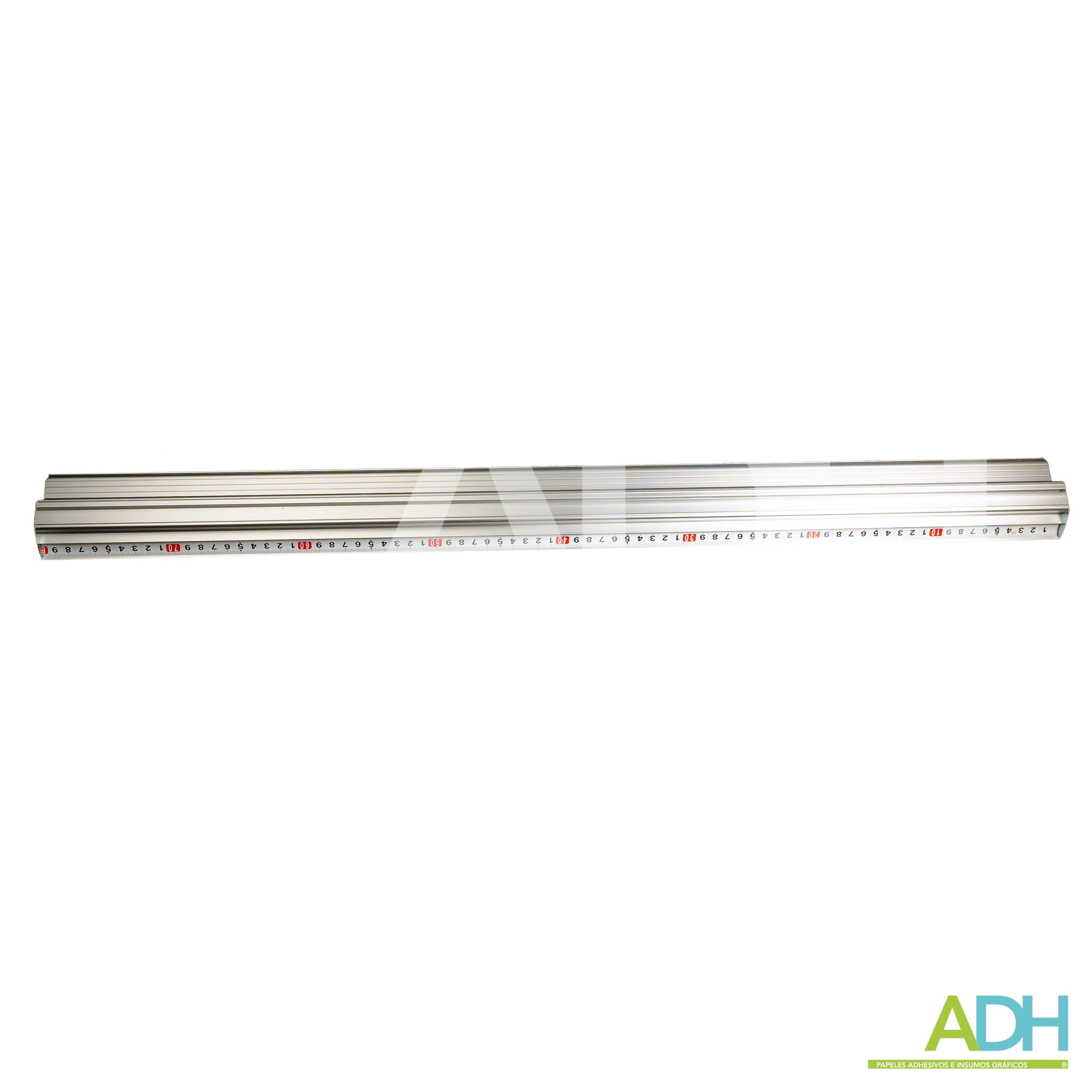 REGLA DE SEGURIDAD DE ALUMINIO X 1 MT ADH