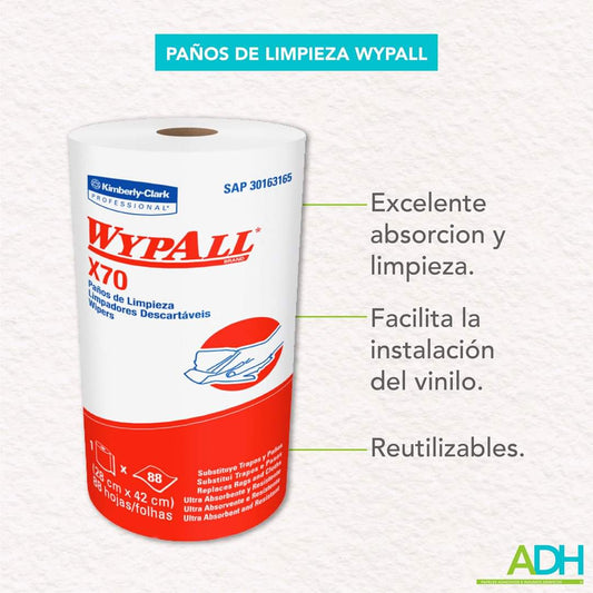 PAÑOS DE LIMPIEZA WYPALL 28X42 88 HOJA